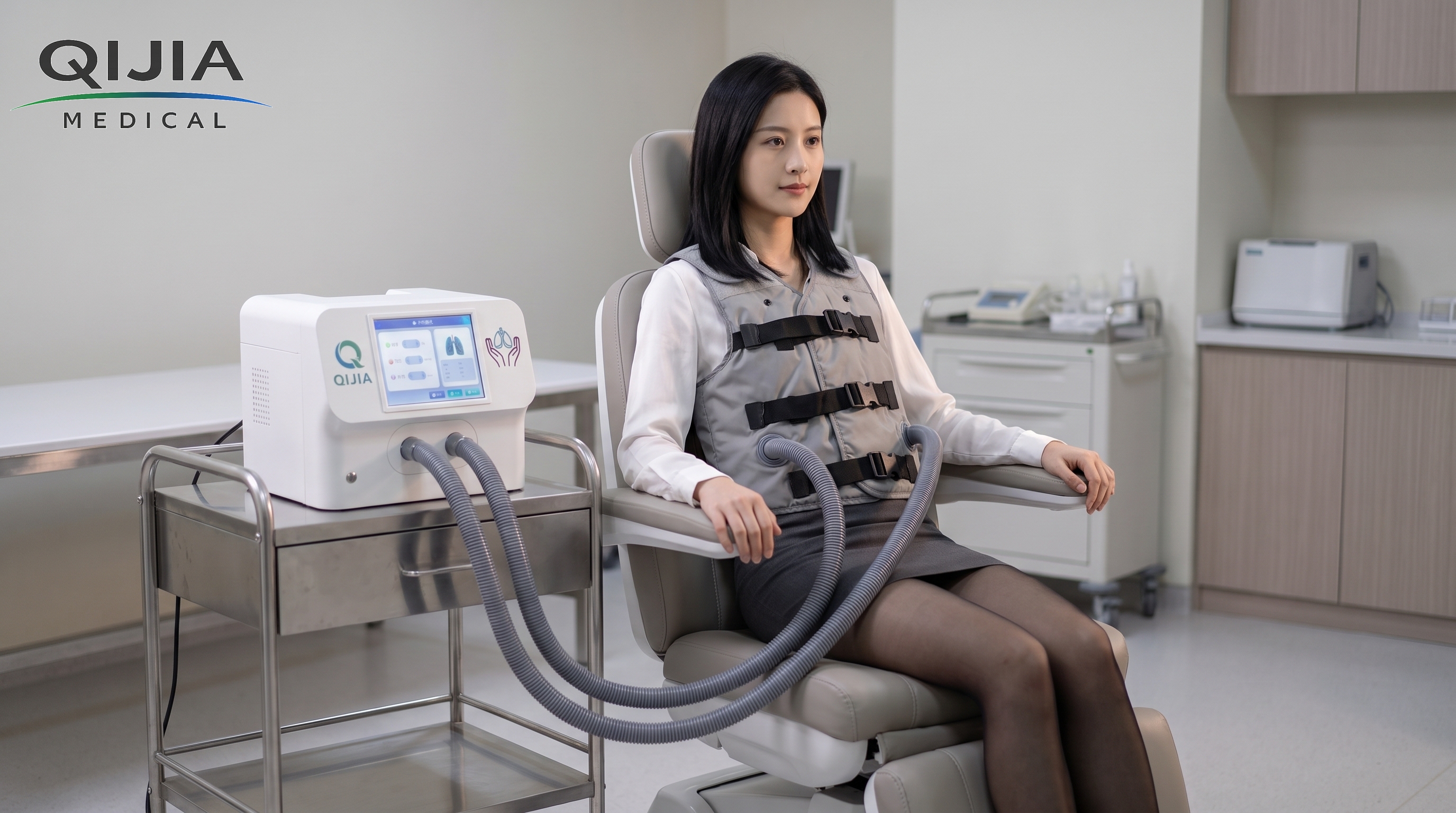 Woman_wearing_airway_clearance_system Woman_wearing_airway_clearance_system