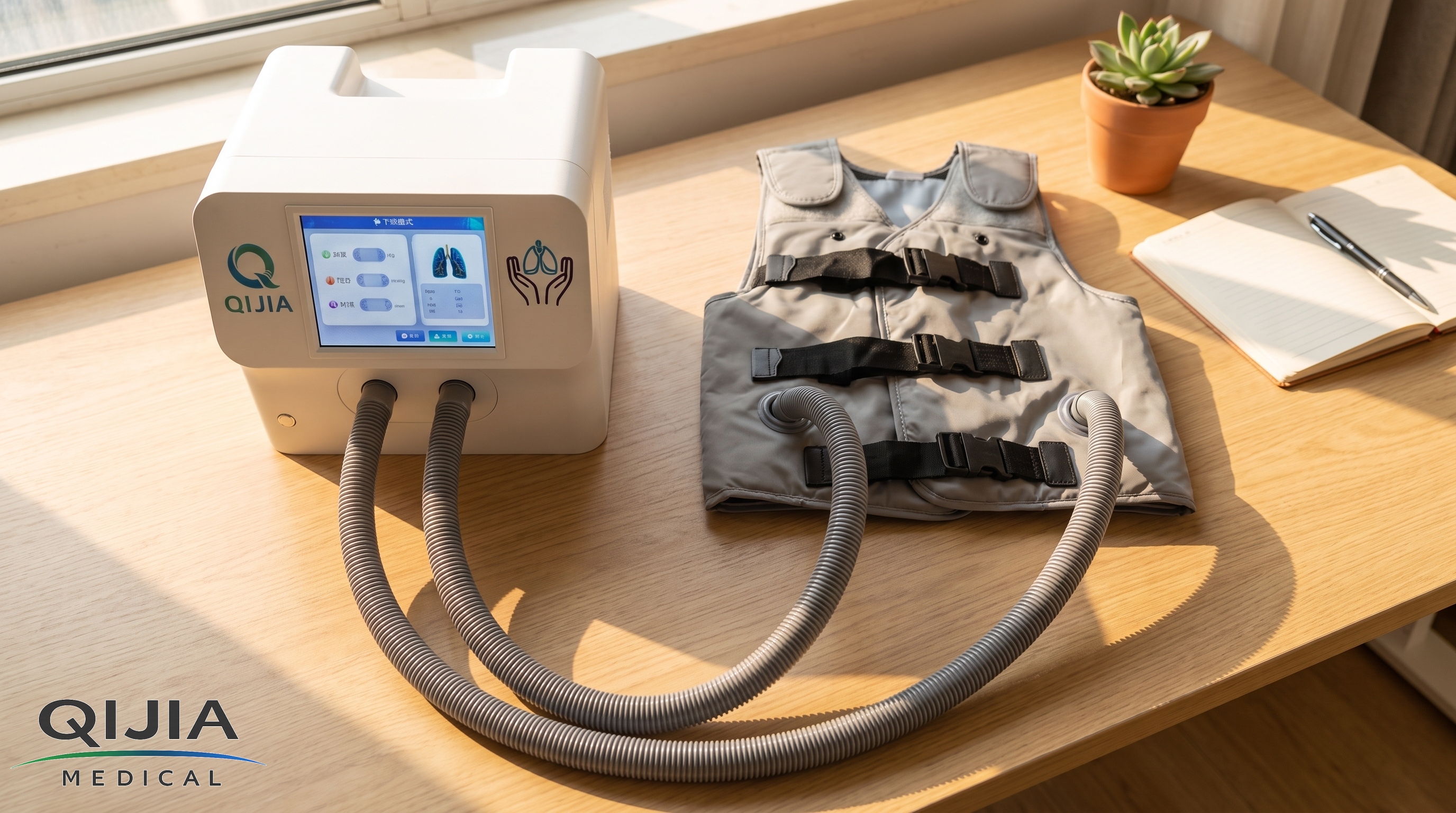 Airway_clearance_device_on_desk